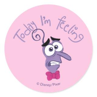 Inside Out 2 Today I’m Feeling Fear Graphic Classic Round Sticker