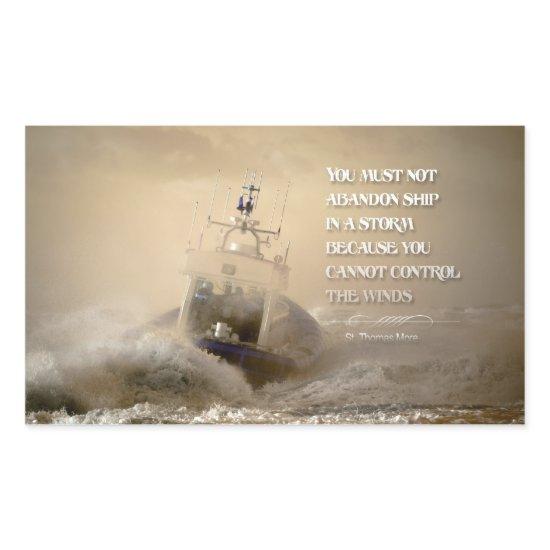 Inspirational Quote by St. Thomas More Rectangular Sticker