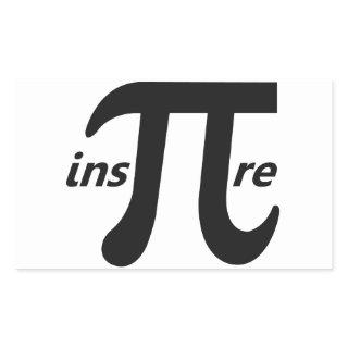 Inspire Inspirational Pi Symbol Rectangular Sticker