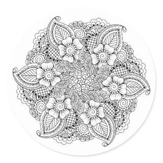 Inspired Round Element Classic Round Sticker