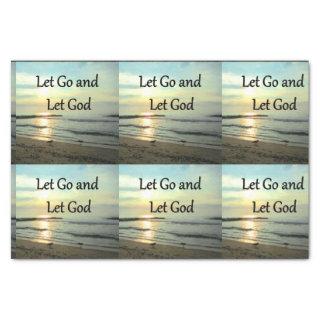 INSPIRING LET GO AND LET GOD PHOTO TISSUE PAPER