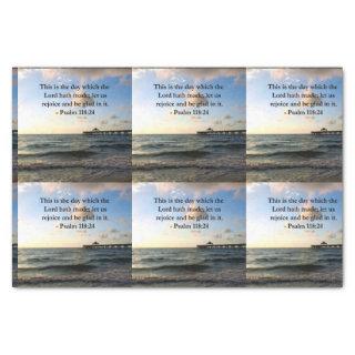 INSPIRING PSALM 118:24 VERSE TISSUE PAPER