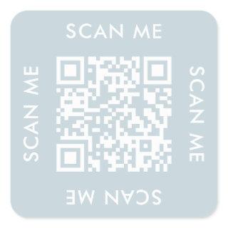 instagram business modern Scan me qr code Square Sticker