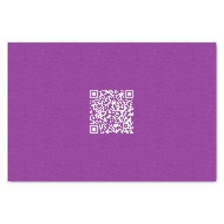 Instant QR code with Your Website URL | Purple Tissue Paper