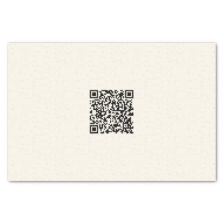 Instantly Create a QR Code | Editable Off White Tissue Paper