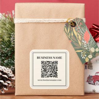 Instantly Create a Scannable QR code for Business Square Sticker