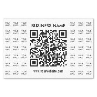 Instantly Create Scannable QR code & Logo Pattern Tissue Paper