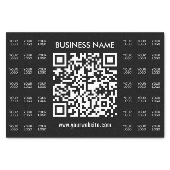 Instantly Create Scannable QR code & Logo Pattern Tissue Paper