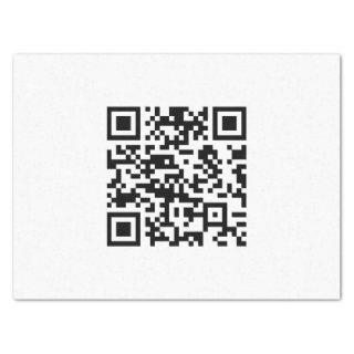 Instantly Created QR Code (by entering your URL) Tissue Paper