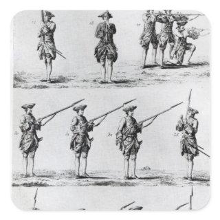 Instructions for a Bayonet Drill Square Sticker