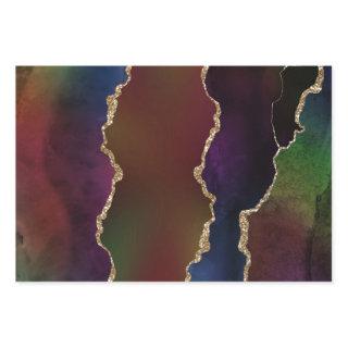 Intense Dark Agate | Moody Rainbow Jewel Tone  Sheets