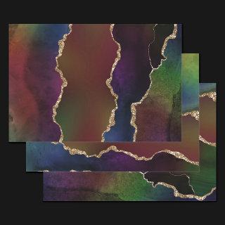 Intense Dark Agate | Moody Rainbow Jewel Tone  Sheets