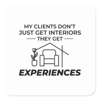 Interior Designer Decoration Design Professional Square Sticker