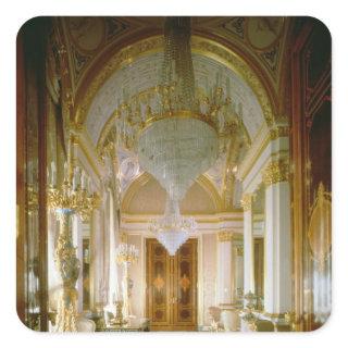 Interior of the Private Apartments Square Sticker
