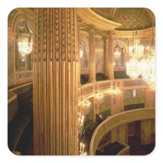 Interior view of the Opera House looking towards t Square Sticker