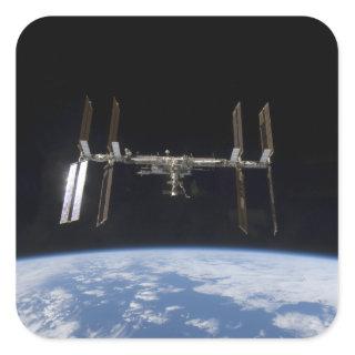 International Space Station 9 Square Sticker