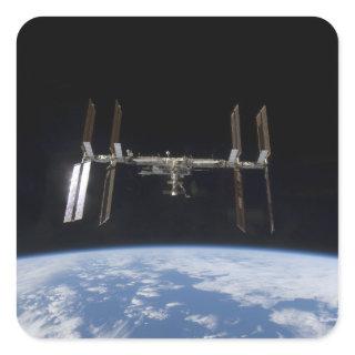 International Space Station 9 Square Sticker