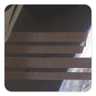 International Space Station's solar array panel Square Sticker