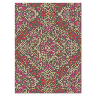 Intricate, Traditional Oriental Rug Motif Design Tissue Paper