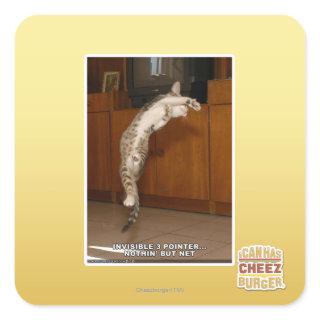Invisible 3 Pointer Square Sticker