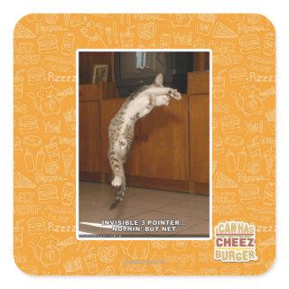 Invisible 3 Pointer Square Sticker