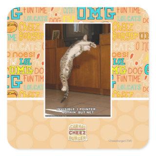 Invisible 3 Pointer Square Sticker