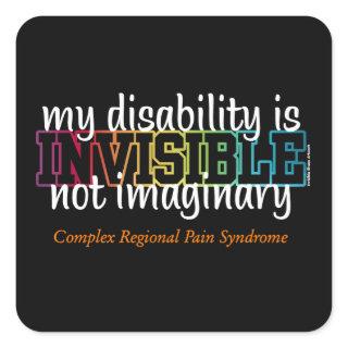 INVISIBLE...CRPS SQUARE STICKER