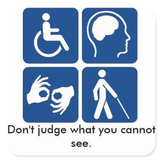 Invisible Illness, Handicap Stickers