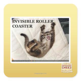 Invisible Roller Coaster Square Sticker