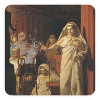 Invocation of Neptune, 1866 Square Sticker