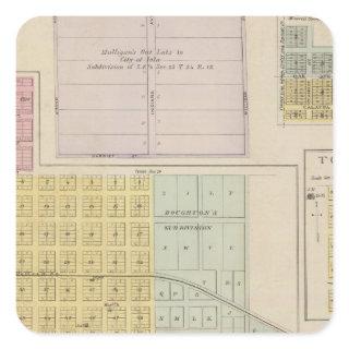 Iola, Torrance, and Kellogg, Kansas Square Sticker
