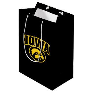 Iowa Logotype with Hawkeye Medium Gift Bag
