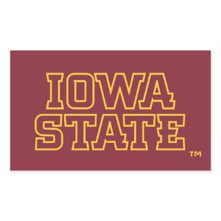 Iowa State University | Block Design Rectangular Sticker