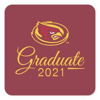 Iowa State University Graduate Square Sticker