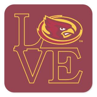 Iowa State University | Iowa Love Logo Square Sticker