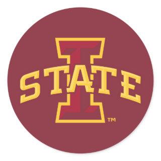 Iowa State University | Iowa State Arched Logo Classic Round Sticker