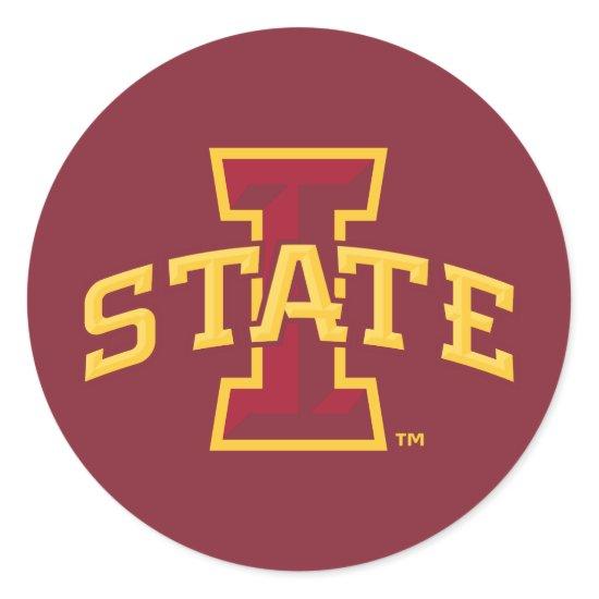 Iowa State University | Iowa State Arched Logo Classic Round Sticker