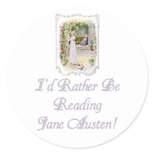 IRBR Jane Austen! Round Stickers, 2 sizes Classic Round Sticker