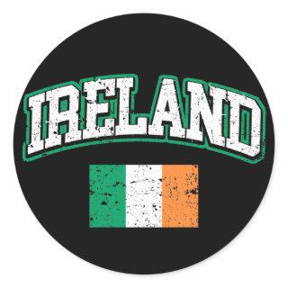 Ireland Flag Classic Round Sticker