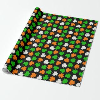 Ireland Papercut Shamrocks - Black