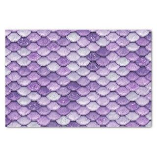 Iridescent Purple Shiny Glitter Mermaid Scales Tissue Paper