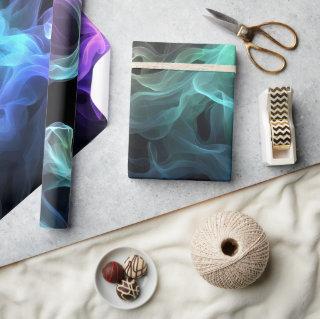 Iridescent Smoke On Black