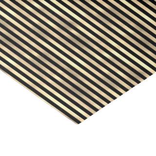 Iridescent "textured foil" mini stripe black gold tissue paper