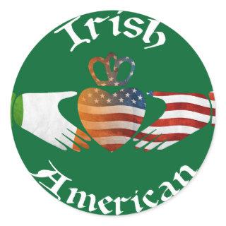 Irish American Claddagh Stickers