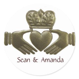 Irish Claddagh Gold Wedding Seals