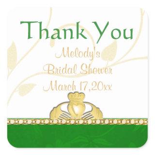 Irish Claddaugh Claddagh Thank You Stickers