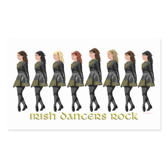 Irish Dancers Rock Rectangular Sticker