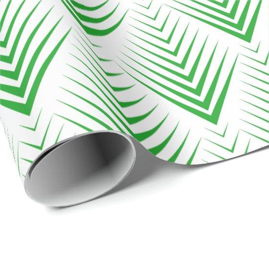 Irish Green Art-deco Geometric Pattern 2