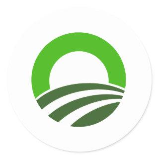 Irish Obama Classic Round Sticker