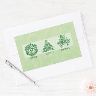 Irish Religious Friends Prayers and Blessings Rectangular Sticker